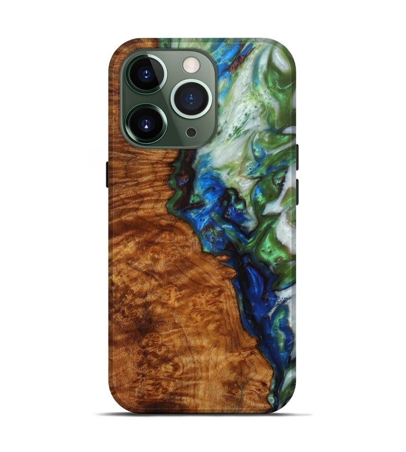iPhone 13 Pro Wood+Resin Live Edge Phone Case - Travon (Artist Pick, 610666)