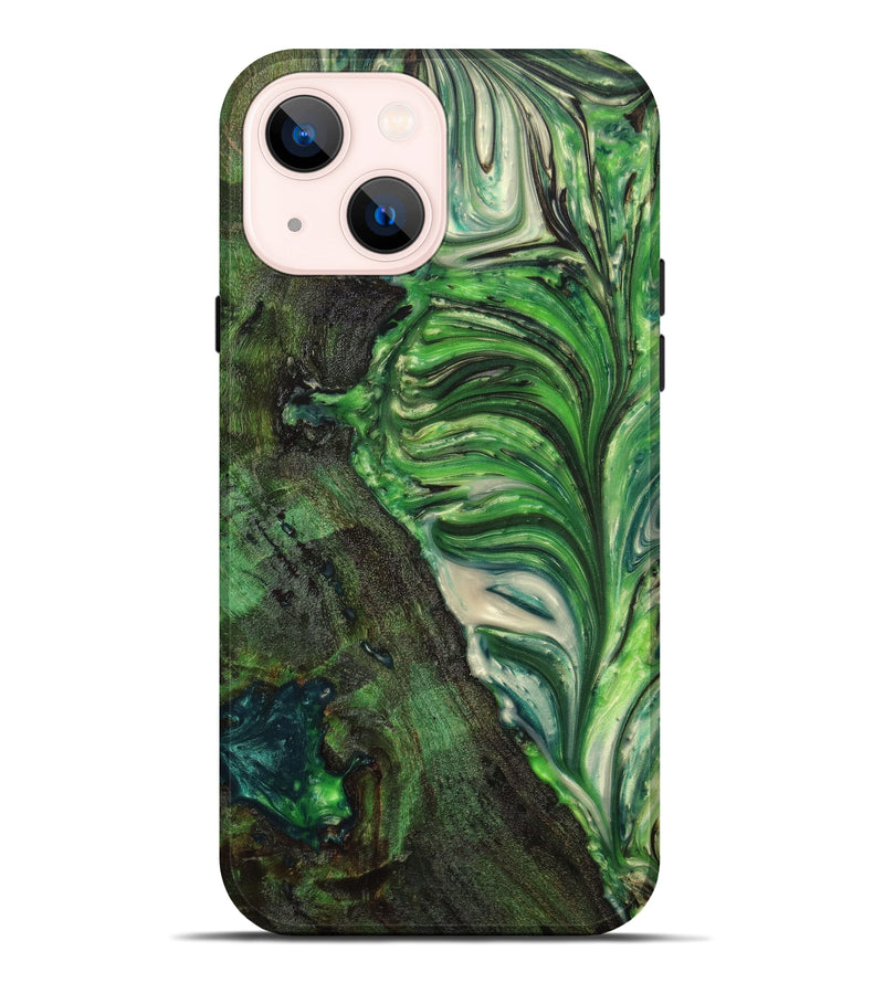 iPhone 14 Plus Wood+Resin Live Edge Phone Case - Diane (Artist Pick, 630860)