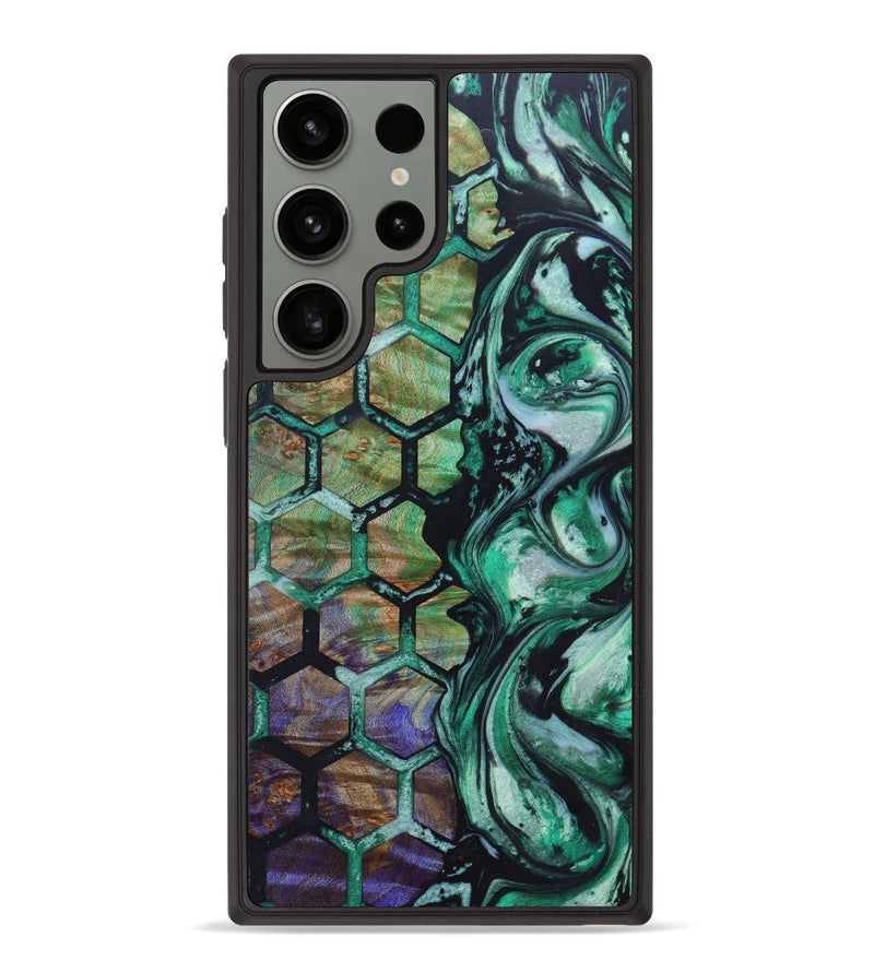 Galaxy S23 Ultra Wood+Resin Phone Case - Debi (Pattern, 630487)