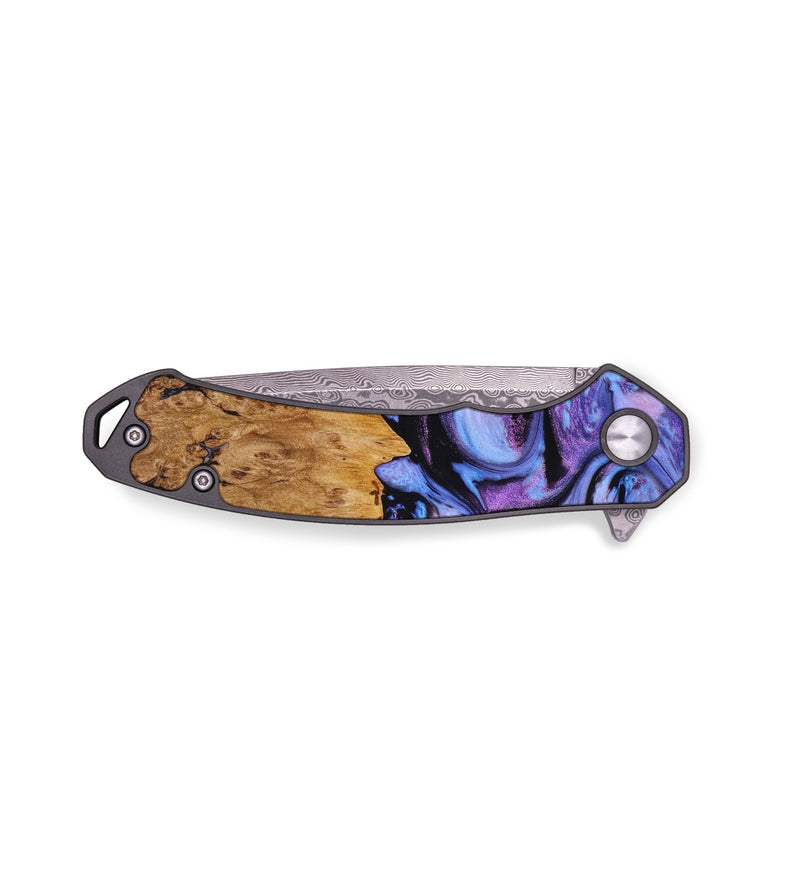 EDC Wood+Resin Pocket Knife - Randall (Purple, 644219)