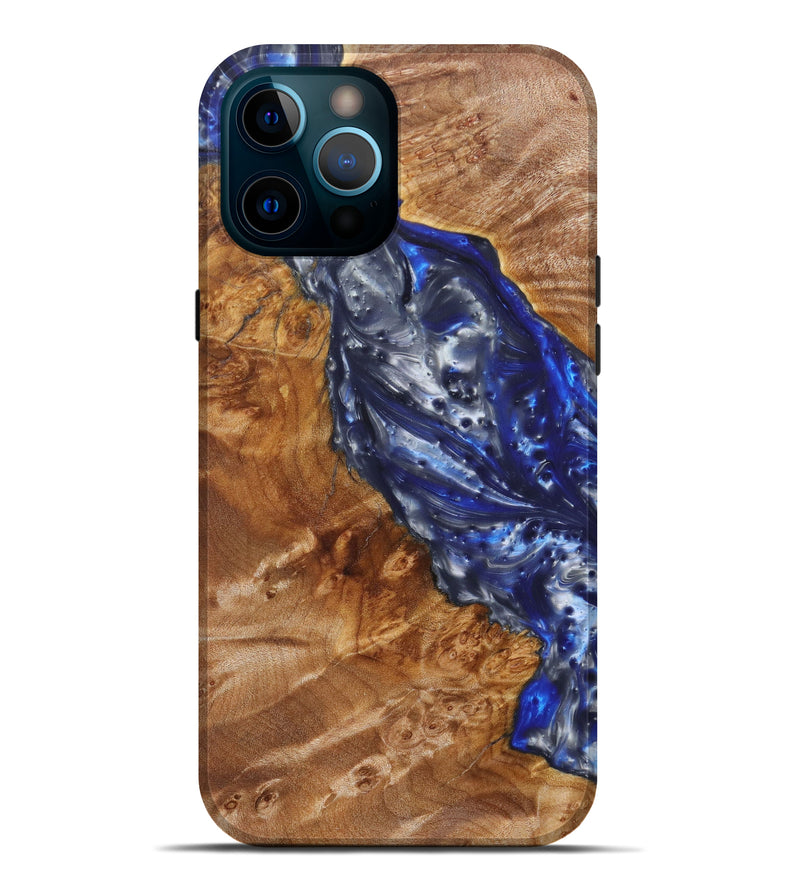 iPhone 12 Pro Max Wood+Resin Live Edge Phone Case - Oaklynn (Artist Pick, 627408)