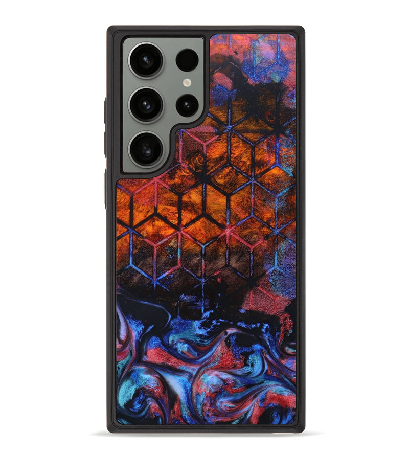 Galaxy S23 Ultra Wood+Resin Phone Case - Hailee (Pattern, 631880)