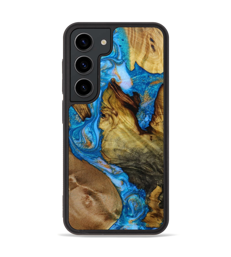 Galaxy S23 Wood+Resin Phone Case - Mindy (Mosaic, 645957)