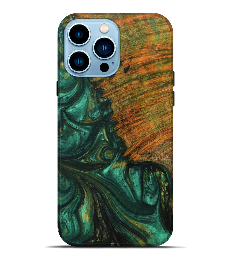 iPhone 14 Pro Max Wood+Resin Live Edge Phone Case - Jaci (Artist Pick, 621664)