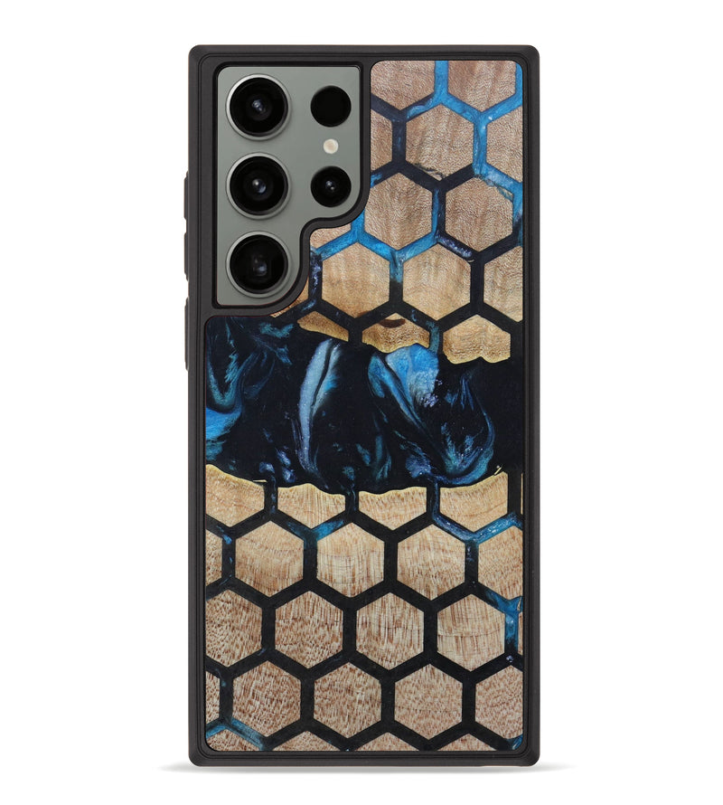 Galaxy S23 Ultra Wood+Resin Phone Case - Kalie (Pattern, 623035)