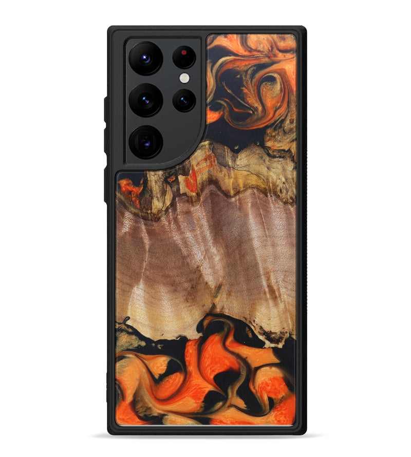 Galaxy S22 Ultra Wood+Resin Phone Case - Ivan (Lava, 624932)