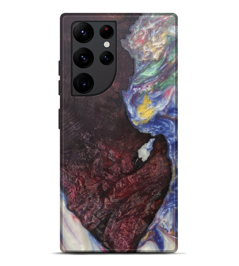 Galaxy S22 Ultra Wood+Resin Live Edge Phone Case - Issi (Light Blue, 599140)