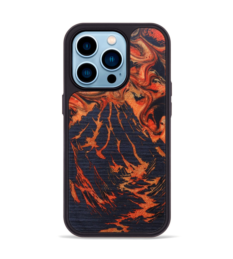 iPhone 14 Pro Wood+Resin Phone Case - Kent (Lava, 626066)