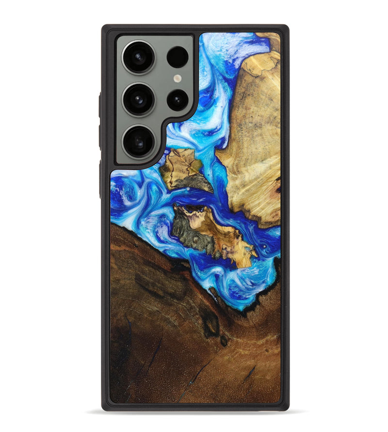 Galaxy S23 Ultra Wood+Resin Phone Case - Elissa (Mosaic, 631786)