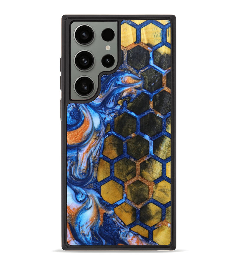 Galaxy S23 Ultra Wood+Resin Phone Case - Bessie (Pattern, 638887)