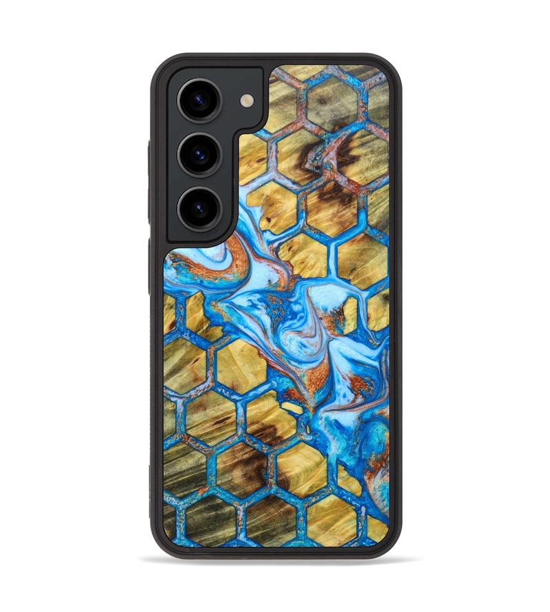 Galaxy S23 Wood+Resin Phone Case - Axel (Pattern, 636789)