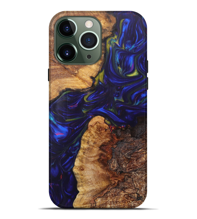 iPhone 13 Pro Max Wood+Resin Live Edge Phone Case - Fletcher (Artist Pick, 605702)