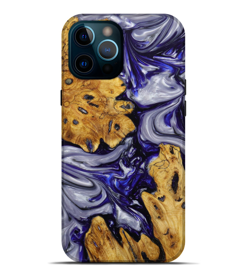 iPhone 12 Pro Max Wood+Resin Live Edge Phone Case - Shelley (Artist Pick, 644480)