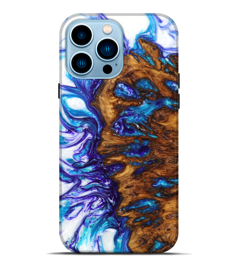 iPhone 14 Pro Max Wood+Resin Live Edge Phone Case - Kenny (Artist Pick, 621691)