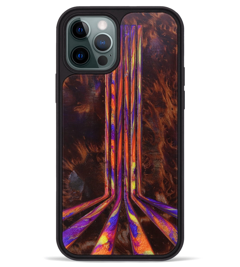 iPhone 12 Pro Max Wood+Resin Phone Case - Major (Retro, 634684)