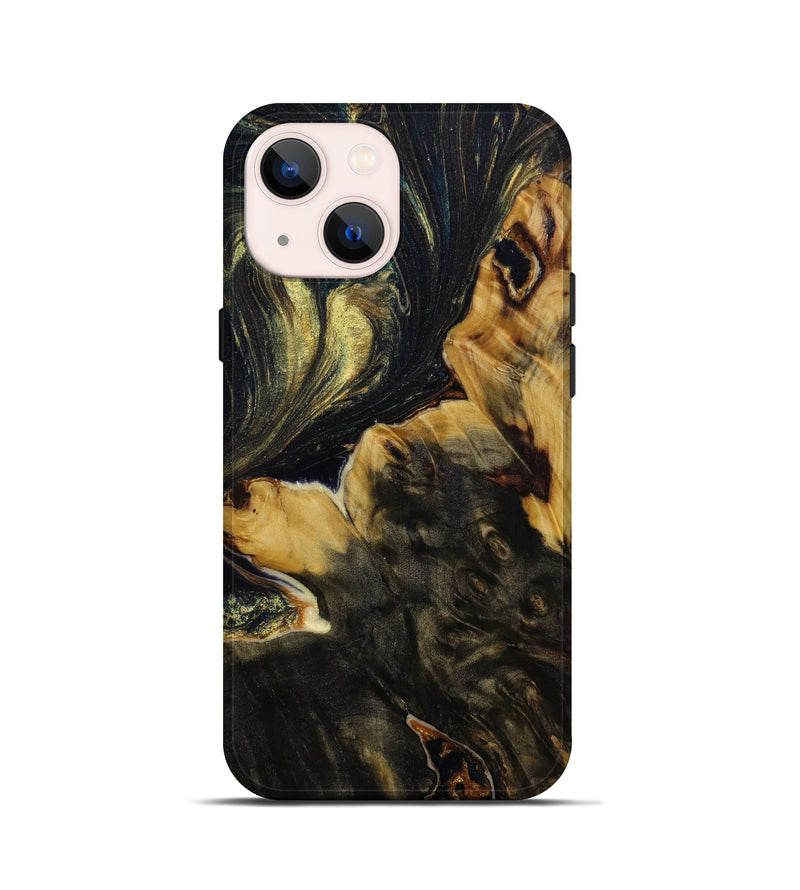 iPhone 13 mini Wood+Resin Live Edge Phone Case - Magnolia (Artist Pick, 646508)