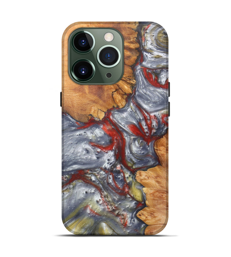 iPhone 13 Pro Wood+Resin Live Edge Phone Case - Marlon (Metallic, 608579)