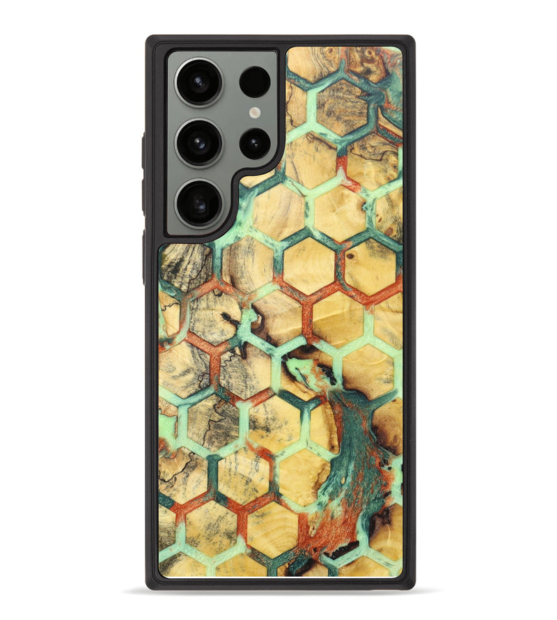Galaxy S23 Ultra Wood+Resin Phone Case - Ashtyn (Pattern, 624610)
