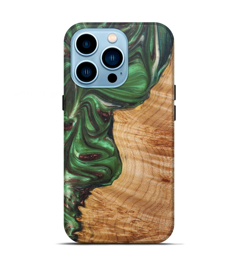 iPhone 14 Pro Wood+Resin Live Edge Phone Case - Frederick (Artist Pick, 606749)