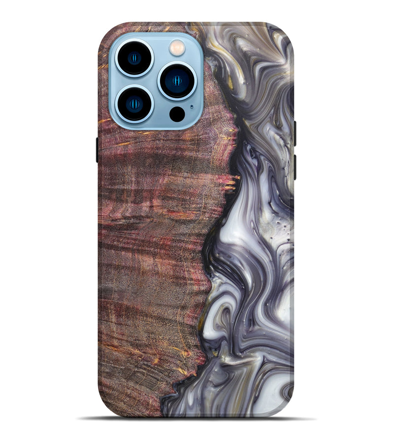 iPhone 14 Pro Max Wood+Resin Live Edge Phone Case - Earle (Artist Pick, 616947)
