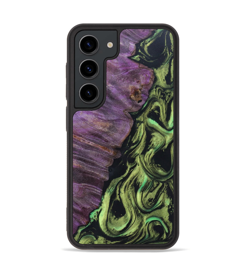 Galaxy S23 Wood+Resin Phone Case - Joanna (Green, 626202)