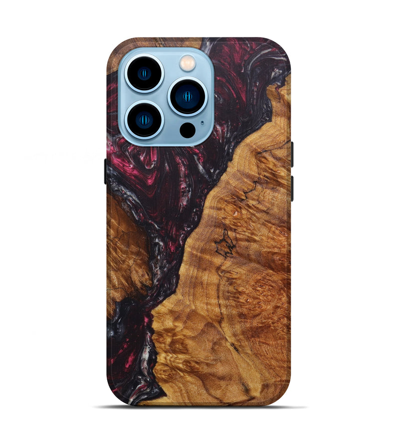 iPhone 14 Pro Wood+Resin Live Edge Phone Case - Liduine (Artist Pick, 607282)