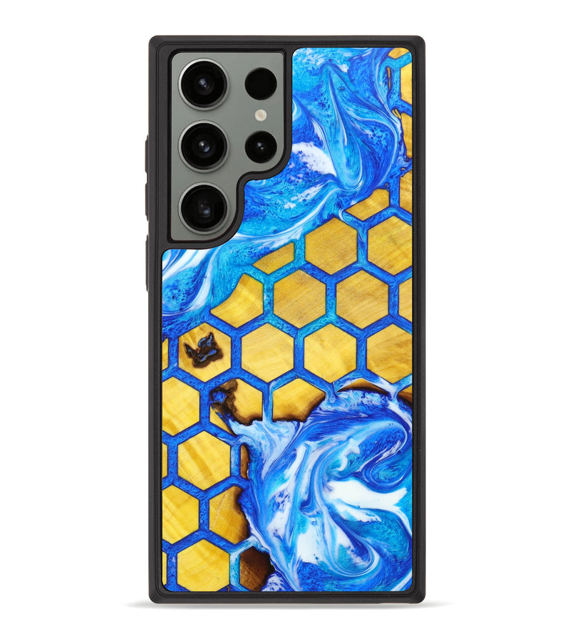 Galaxy S23 Ultra Wood+Resin Phone Case - Antonio (Pattern, 638100)