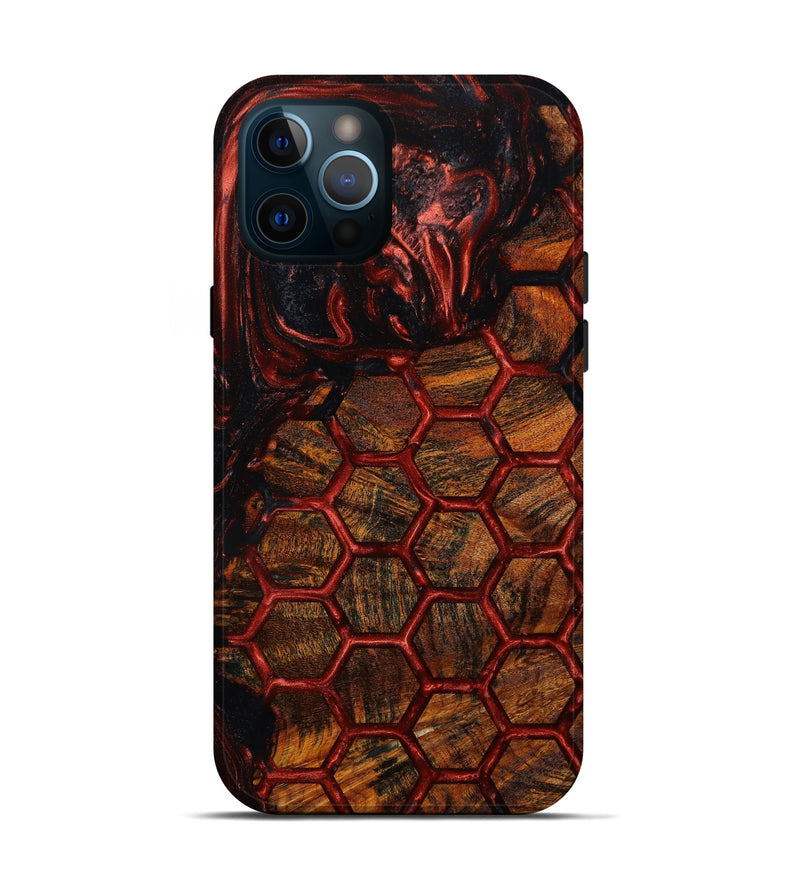 iPhone 12 Pro Wood+Resin Live Edge Phone Case - Aitana (Pattern, 645966)