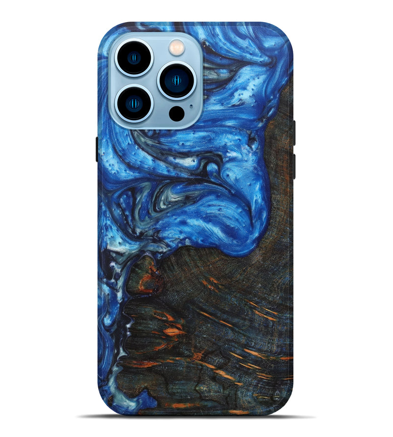 iPhone 14 Pro Max Wood+Resin Live Edge Phone Case - Jocelynn (Artist Pick, 620752)