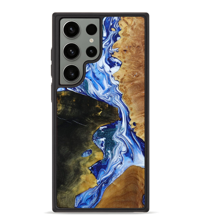 Galaxy S23 Ultra Wood+Resin Phone Case - Ezra (Mosaic, 647573)