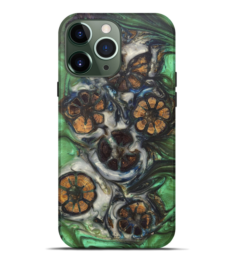 iPhone 13 Pro Max Wood+Resin Live Edge Phone Case - Gurjinder (Artist Pick, 605690)