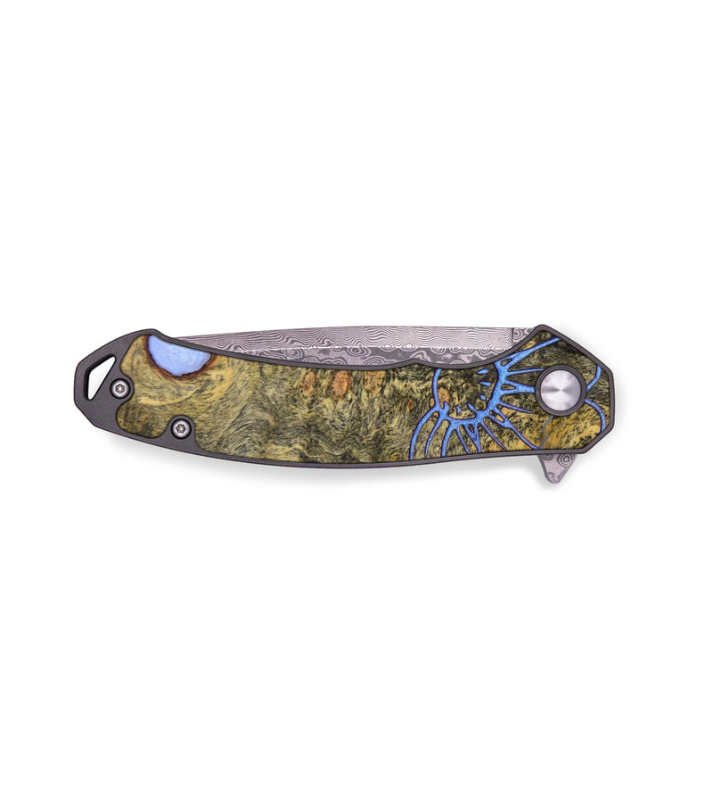 EDC Wood+Resin Pocket Knife - Joan (Spring, 640367)