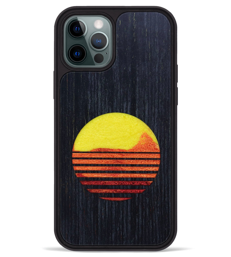 iPhone 12 Pro Max Wood+Resin Phone Case - Tamra (Retro, 634745)
