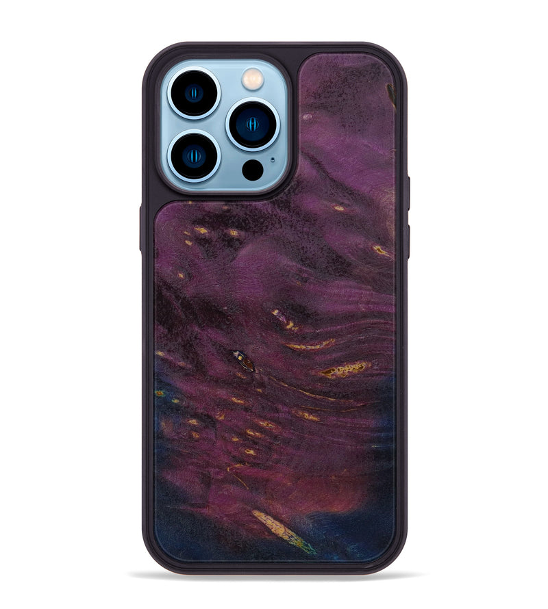 iPhone 14 Pro Max Wood+Resin Phone Case - Marcella (Wood Burl, 646570)
