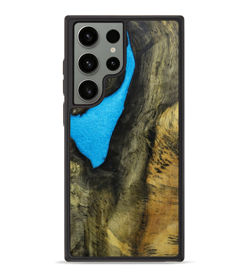Galaxy S23 Ultra Wood+Resin Phone Case - Brian (Wood Burl, 646827)
