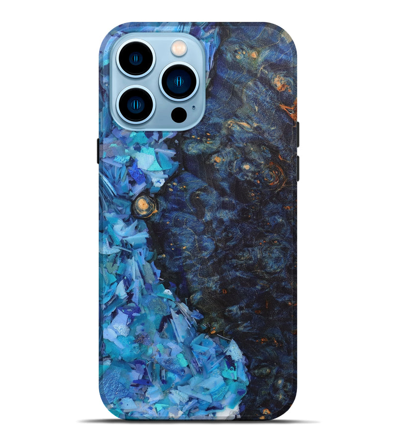 iPhone 14 Pro Max Wood+Resin Live Edge Phone Case - Lisette (Confetti, 604259)