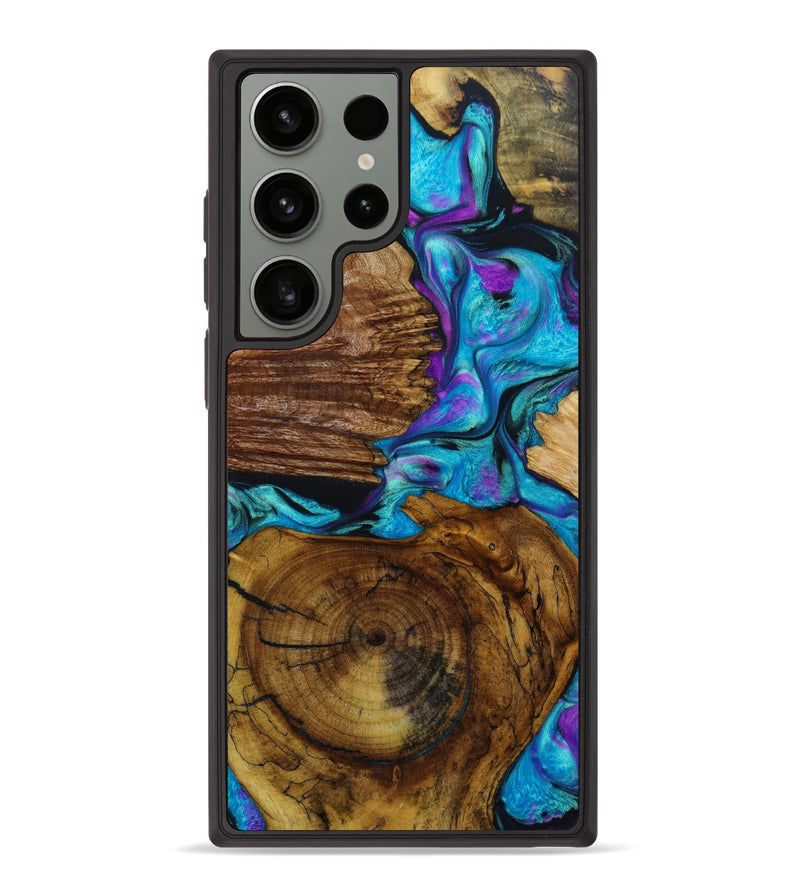 Galaxy S23 Ultra Wood+Resin Phone Case - Danny (Mosaic, 643290)
