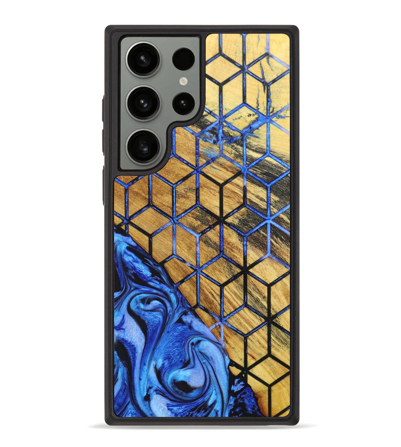 Galaxy S23 Ultra Wood+Resin Phone Case - Gustavo (Pattern, 637398)