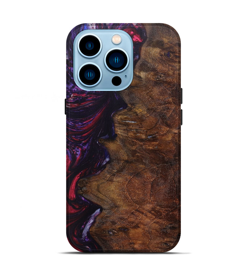 iPhone 14 Pro Wood+Resin Live Edge Phone Case - Yasmin (Artist Pick, 616964)