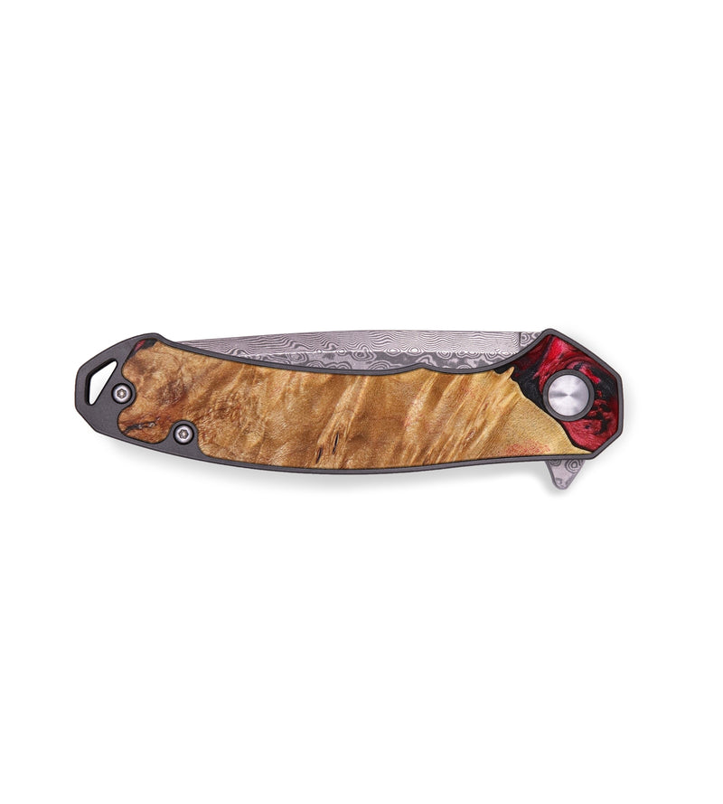 EDC Wood+Resin Pocket Knife - Talan (Red, 637101)