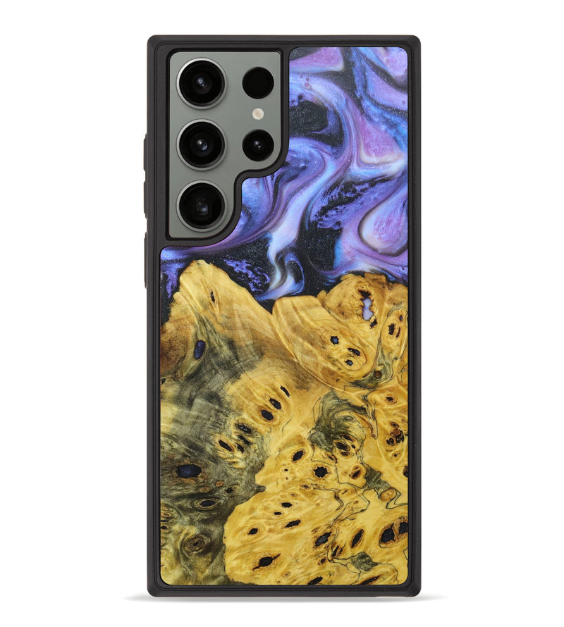 Galaxy S23 Ultra Wood+Resin Phone Case - Eden (Purple, 639012)