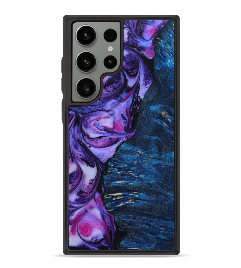 Galaxy S23 Ultra Wood+Resin Phone Case - Daniel (Purple, 646260)
