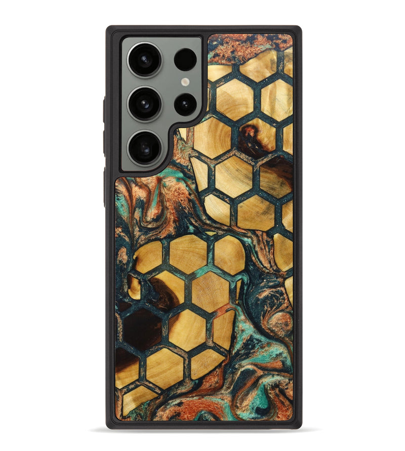 Galaxy S23 Ultra Wood+Resin Phone Case - Deborah (Pattern, 632179)