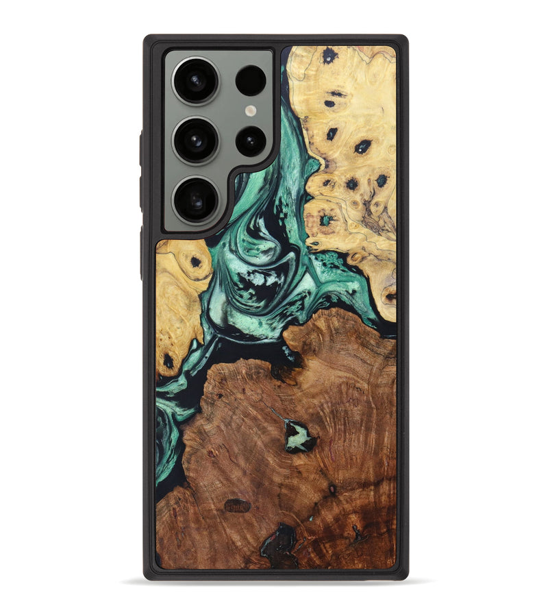 Galaxy S23 Ultra Wood+Resin Phone Case - Irma (Mosaic, 628136)