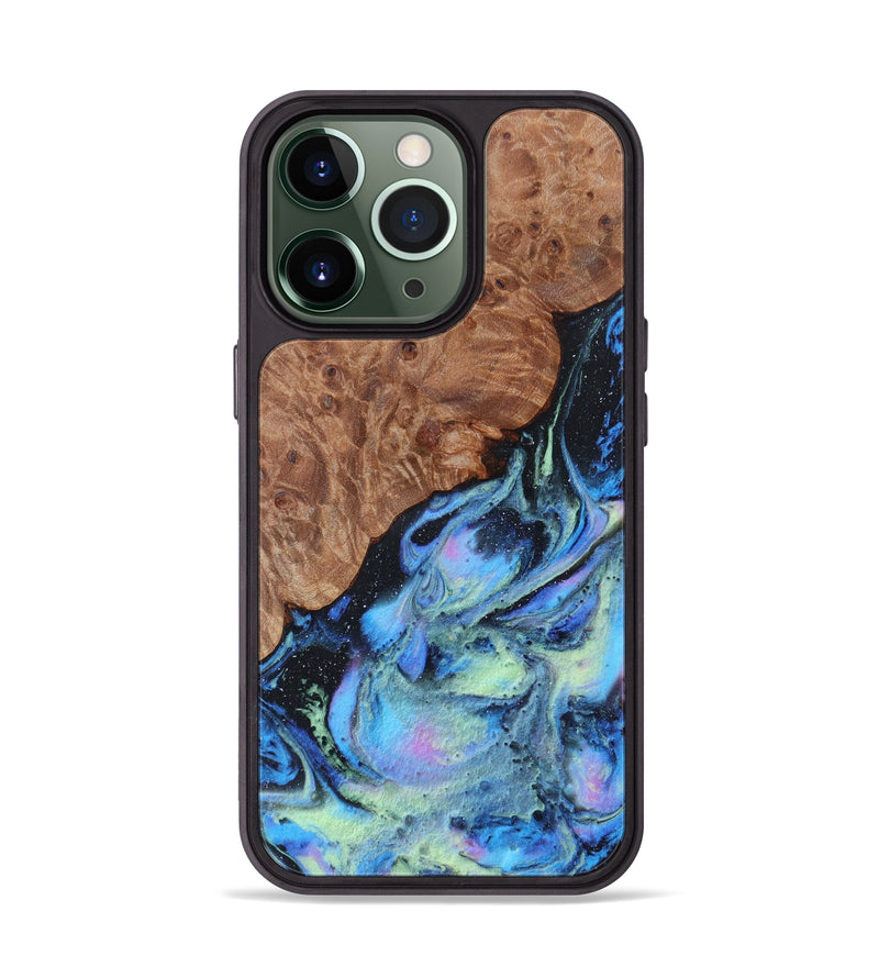 iPhone 13 Pro Wood+Resin Phone Case - Axl (Aurora, 617615)
