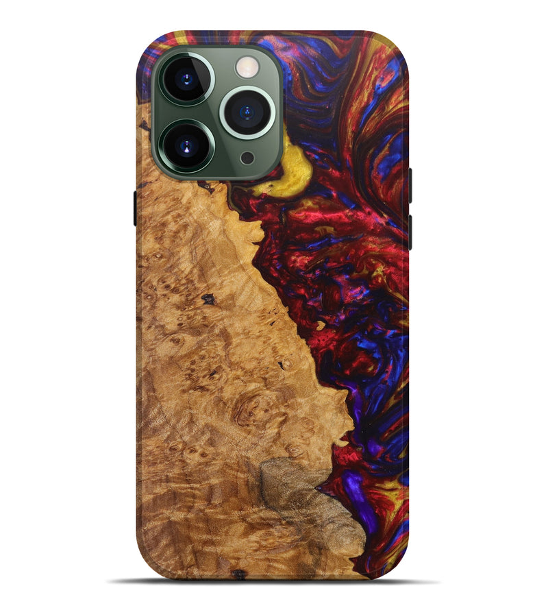 iPhone 13 Pro Max Wood+Resin Live Edge Phone Case - Mireya (Artist Pick, 616940)