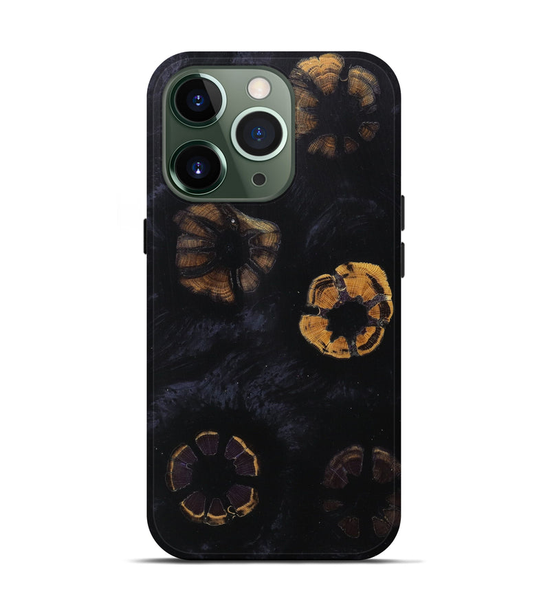 iPhone 13 Pro Wood+Resin Live Edge Phone Case - Matt (Pure Black, 604309)