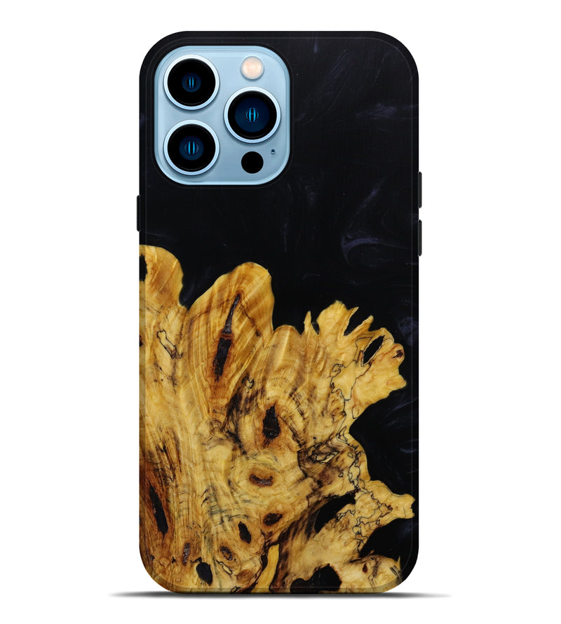 iPhone 14 Pro Max Wood+Resin Live Edge Phone Case - Clara (Artist Pick, 645994)