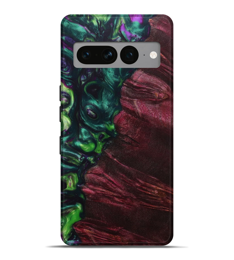 Pixel 7 Pro Wood+Resin Live Edge Phone Case - Wren (Green, 641130)