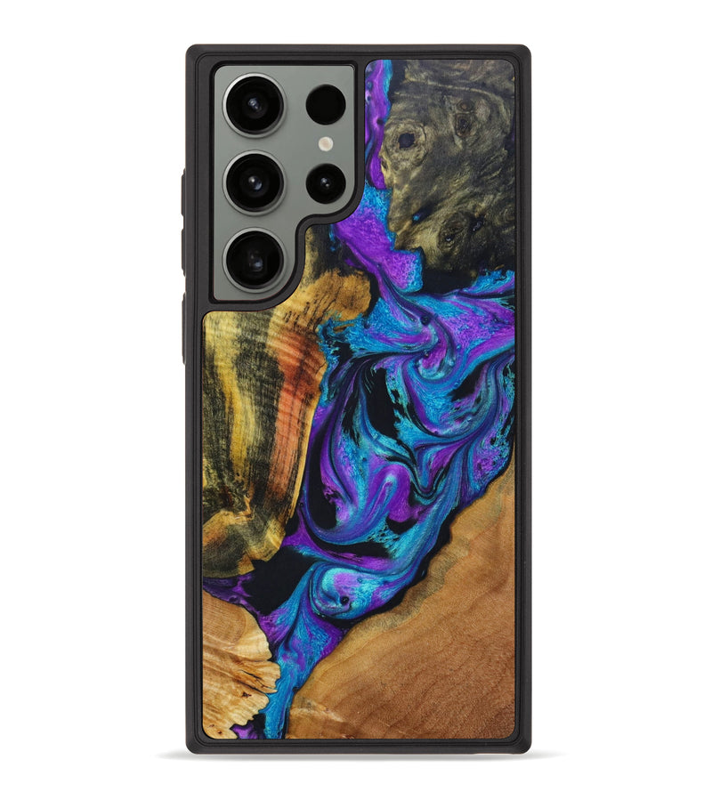 Galaxy S23 Ultra Wood+Resin Phone Case - Adelyn (Mosaic, 638063)
